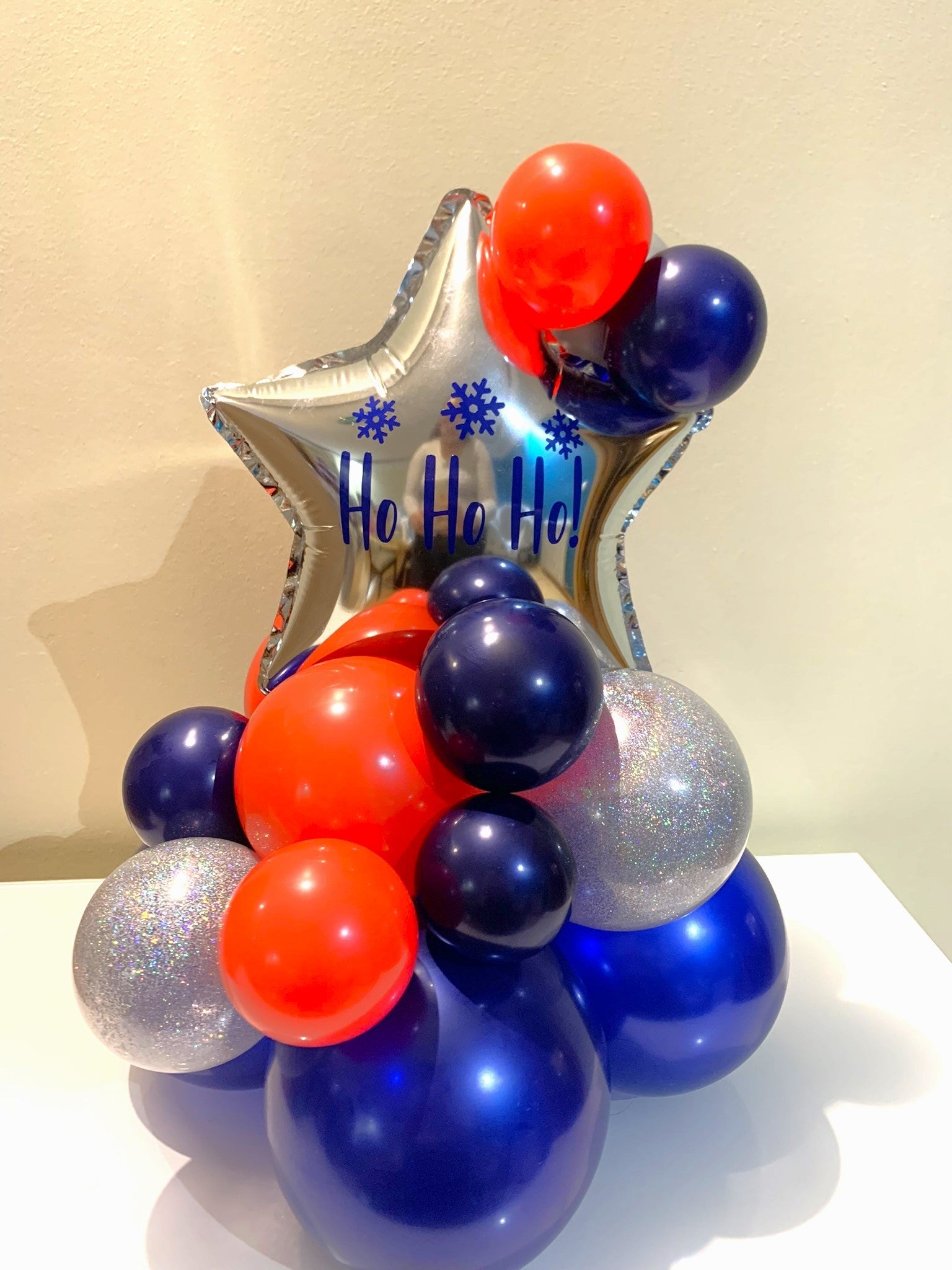 Centro de mesa estrela/coração personalizado